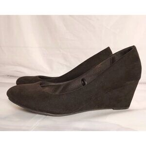 Seychelles Black Wedge Heels Size 10 Women’s Shoes Excellent Condition